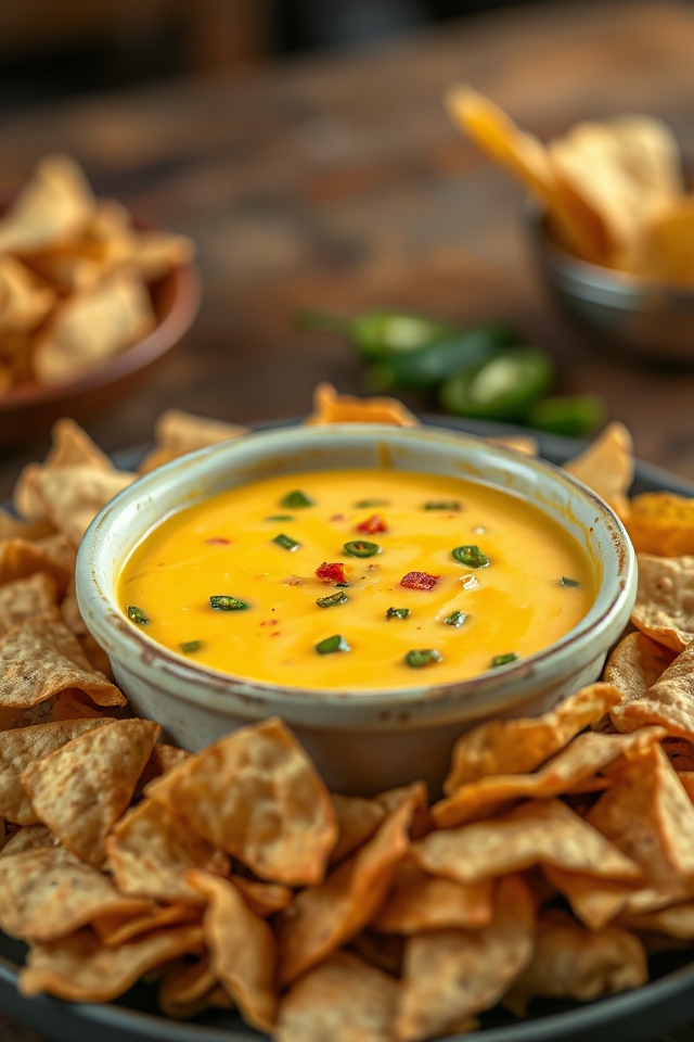 dip de queso mexicano cremoso