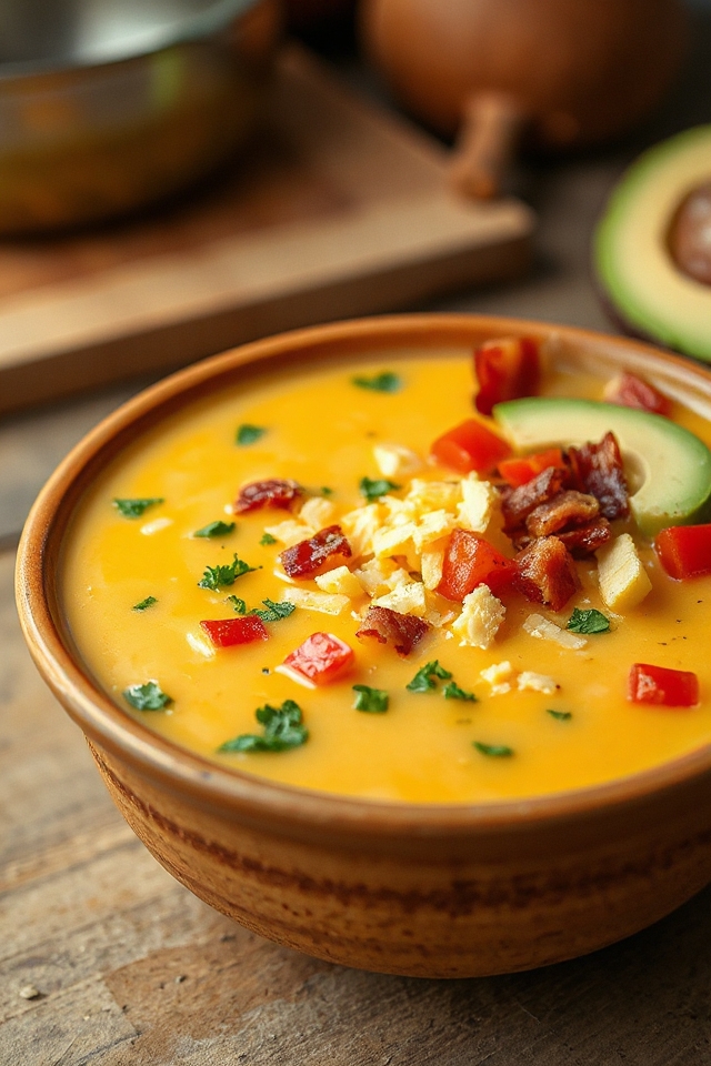 sopa de maíz mexicana cremosa