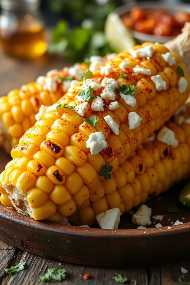 maíz callejero mexicano delicioso