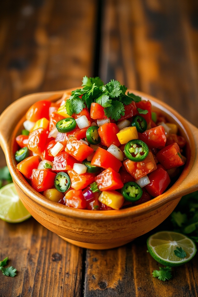 salsa fresca y picante