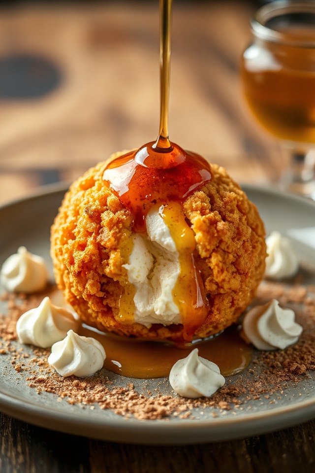 receta de helado frito mexicano
