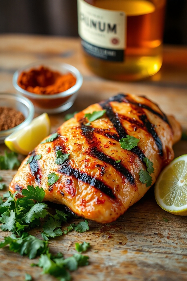 pollo a la parrilla con especias