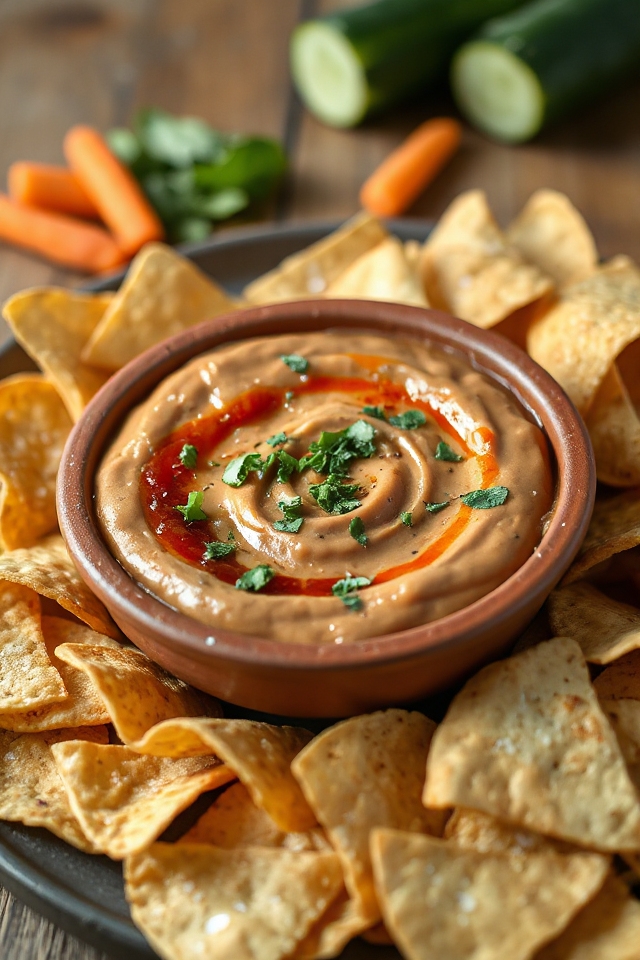 dip de frijoles mexicanos casero