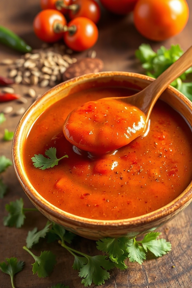 salsa enchilada mexicana casera