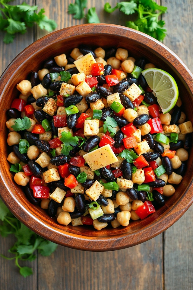 receta de ensalada de frijoles mexicanos