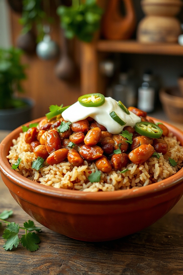 frijoles y arroz mexicanos
