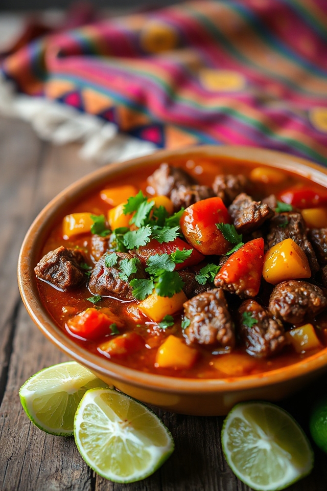 receta de estofado de res mexicano