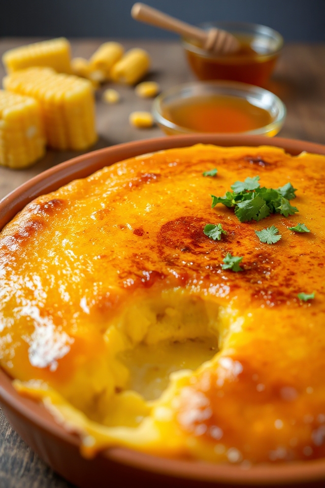 receta de pudín de maíz mexicano