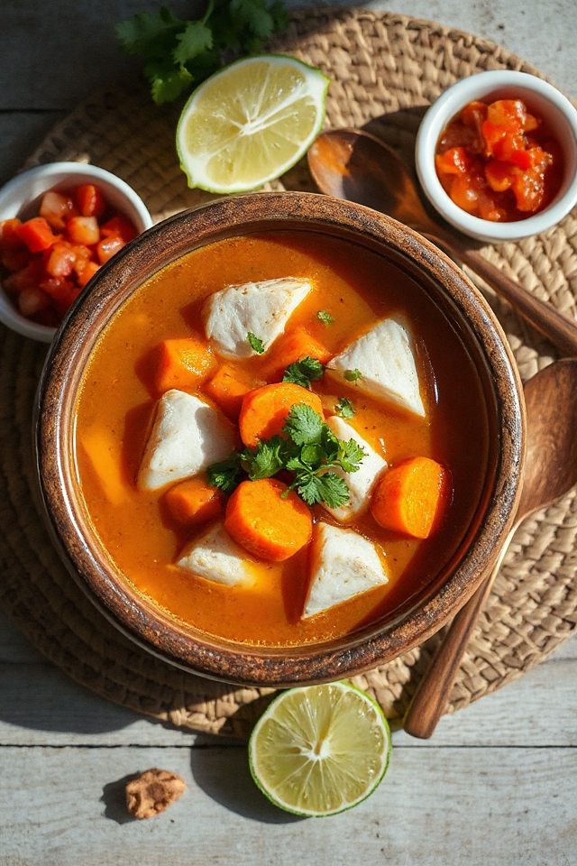 receta de sopa de pescado mexicana