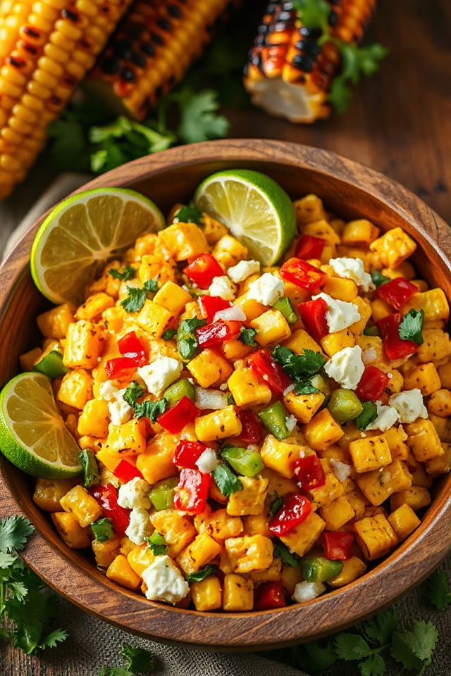 Receta de elote asado mexicano