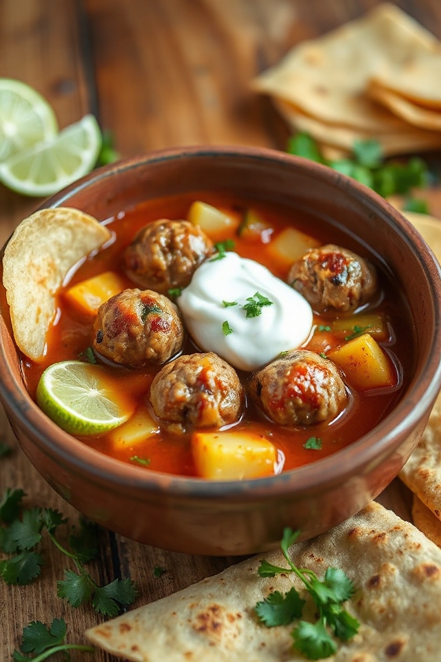 receta de sopa de albóndigas mexicanas