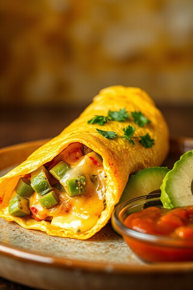 guía de cocina de omelette mexicano