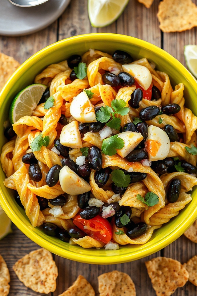 receta de ensalada de pasta mexicana
