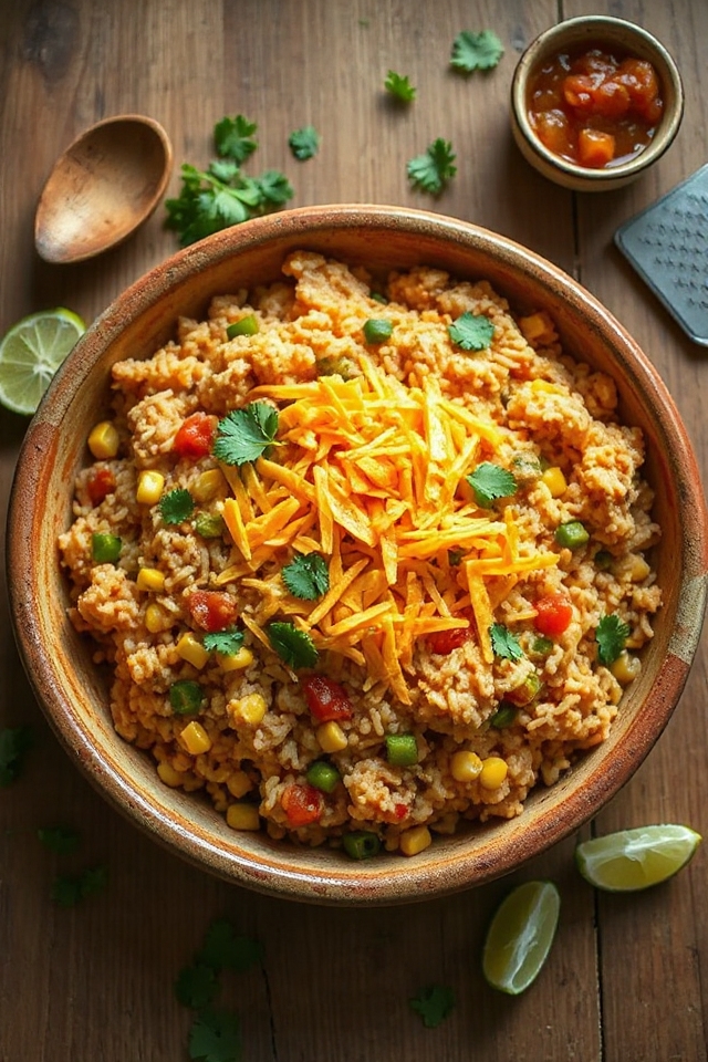 receta de cazuela de arroz mexicano