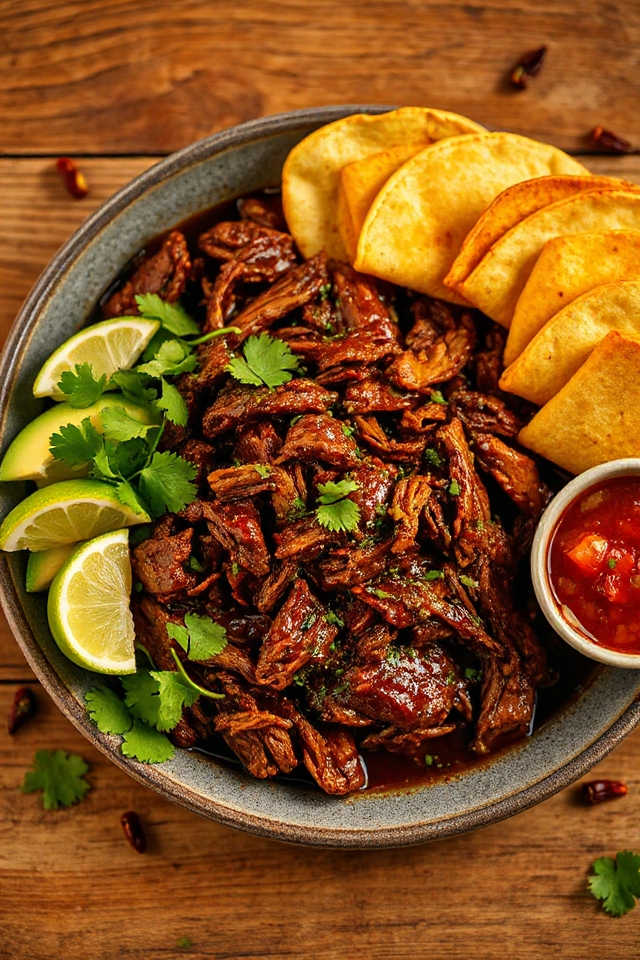 receta de carne deshebrada mexicana