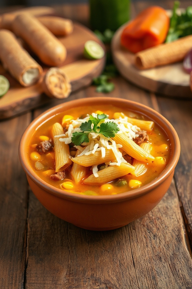 proceso de cocción de sopa mexicana