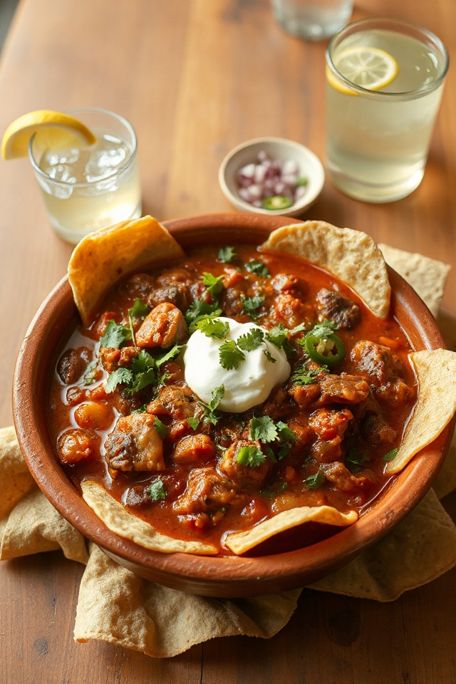 receta de chile de Nuevo México