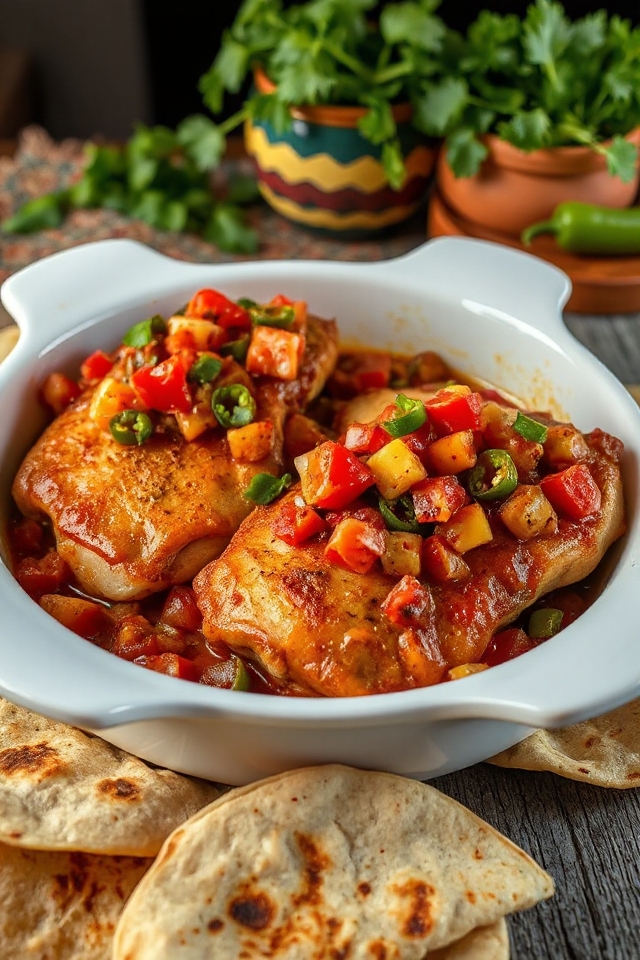 chuletas de cerdo con salsa sabrosa