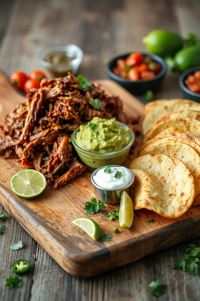 receta de cerdo desmenuzado cocido a fuego lento