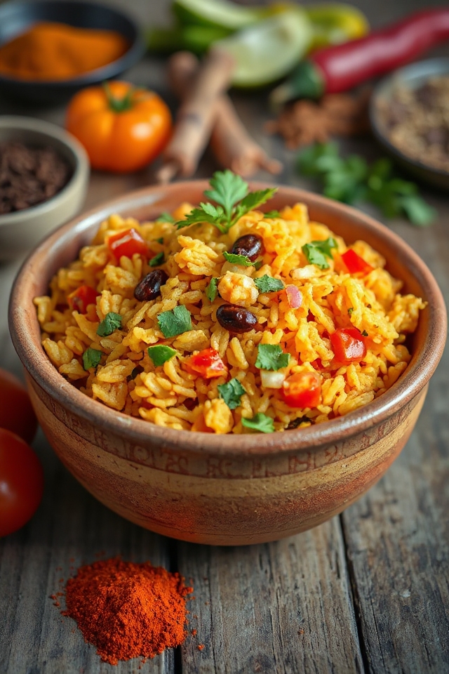 receta de arroz mexicano picante